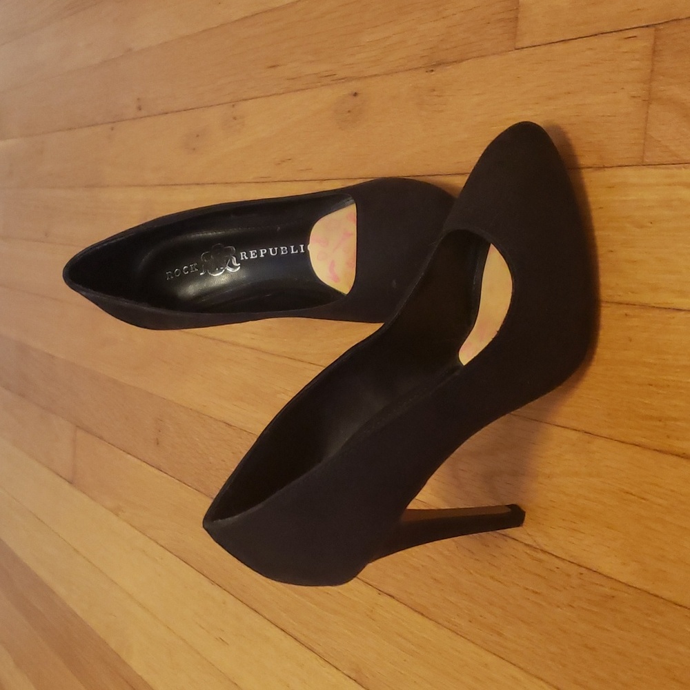 Black high heels